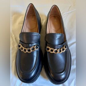 Sam Edelman Taelor Lug Sole Loafers Size 10 Black